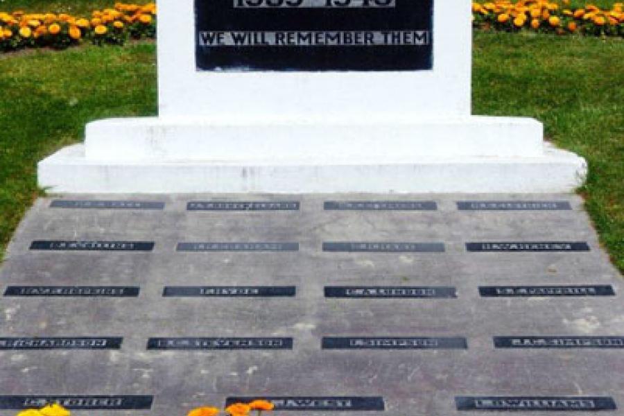 Kaiapoi RSA memorial