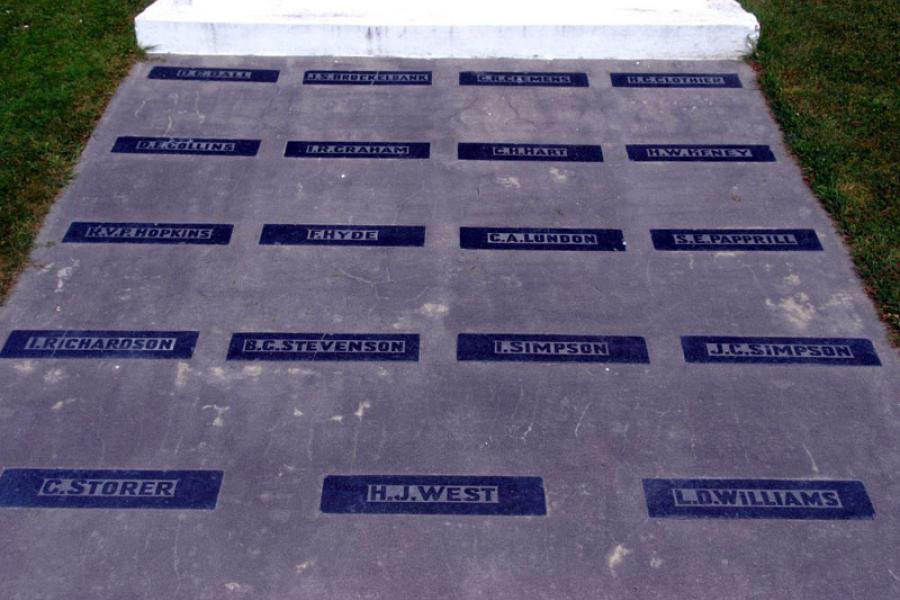 Kaiapoi RSA memorial