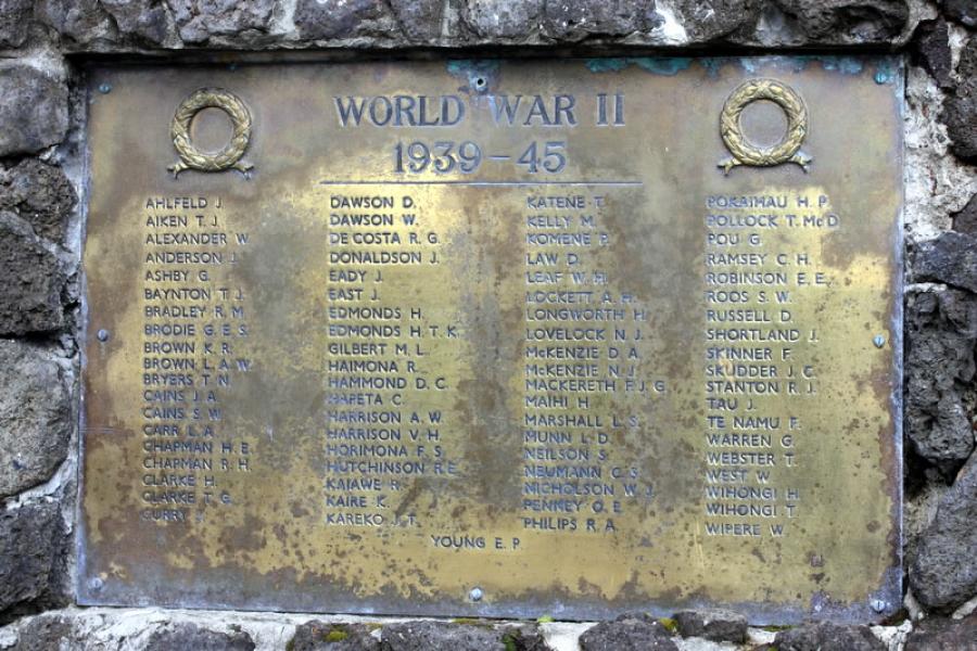 Kaikohe war memorial