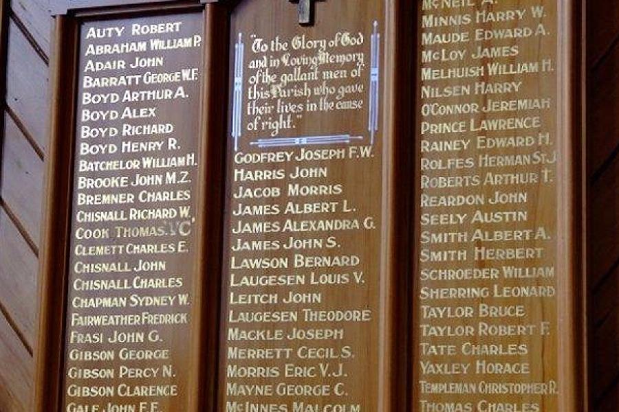 Detail from memorial