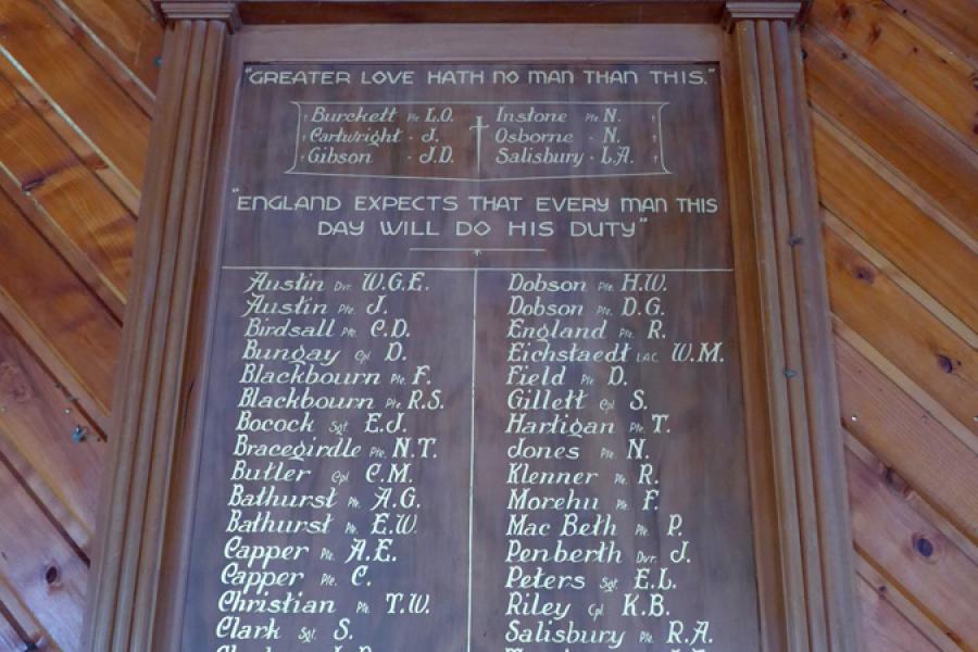 Kaimata and Waitui rolls of honour