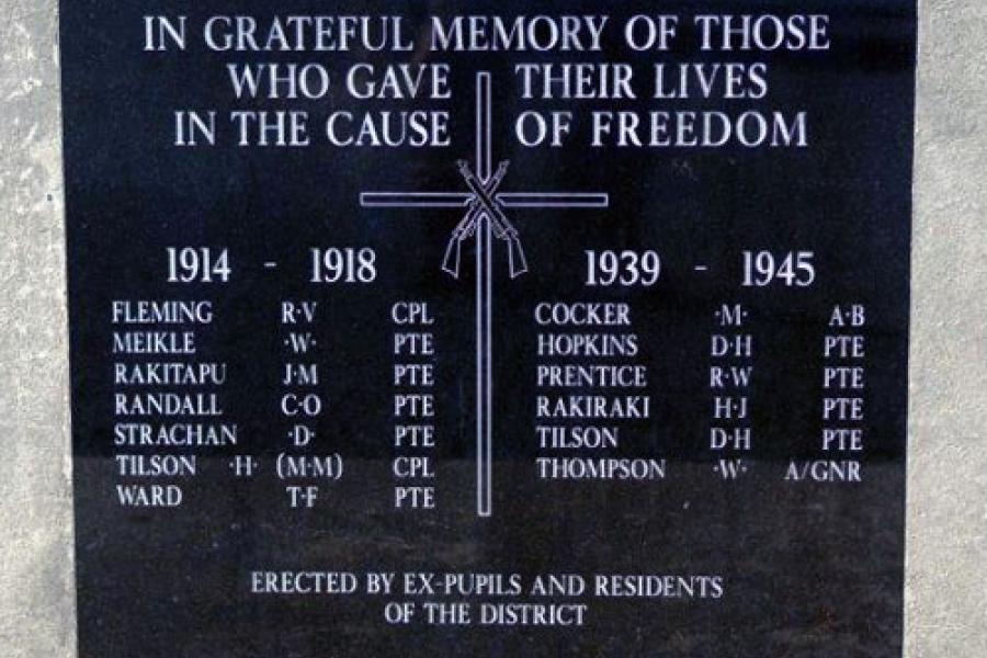 Memorial plaque