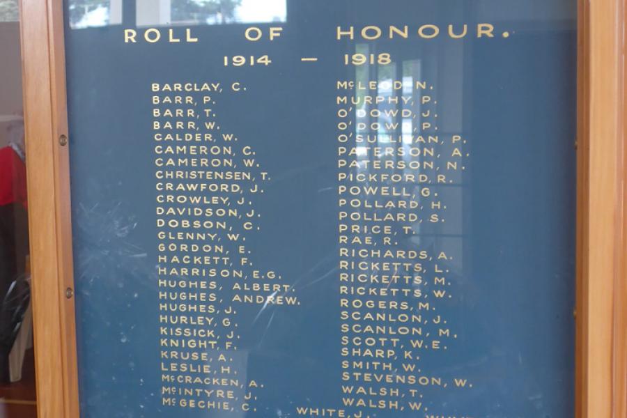 Kapuni war memorial hall