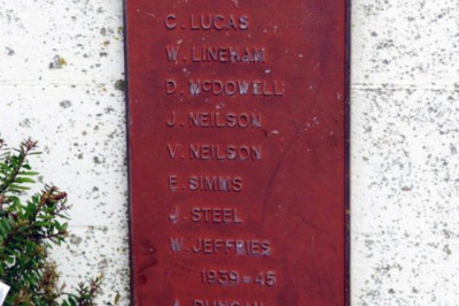 Detail from memorial