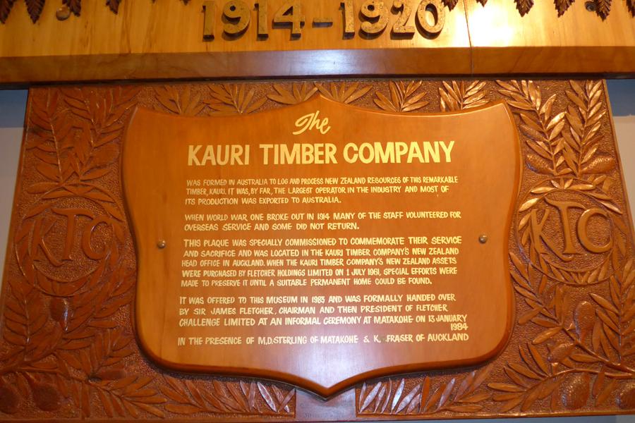 Matakohe Kauri Museum rolls of honour