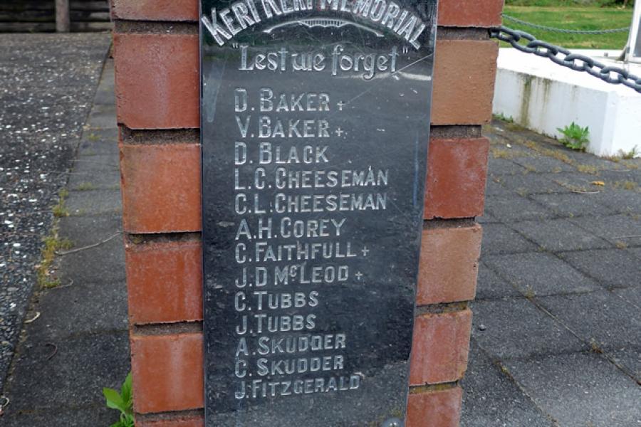 Kerikeri memorial