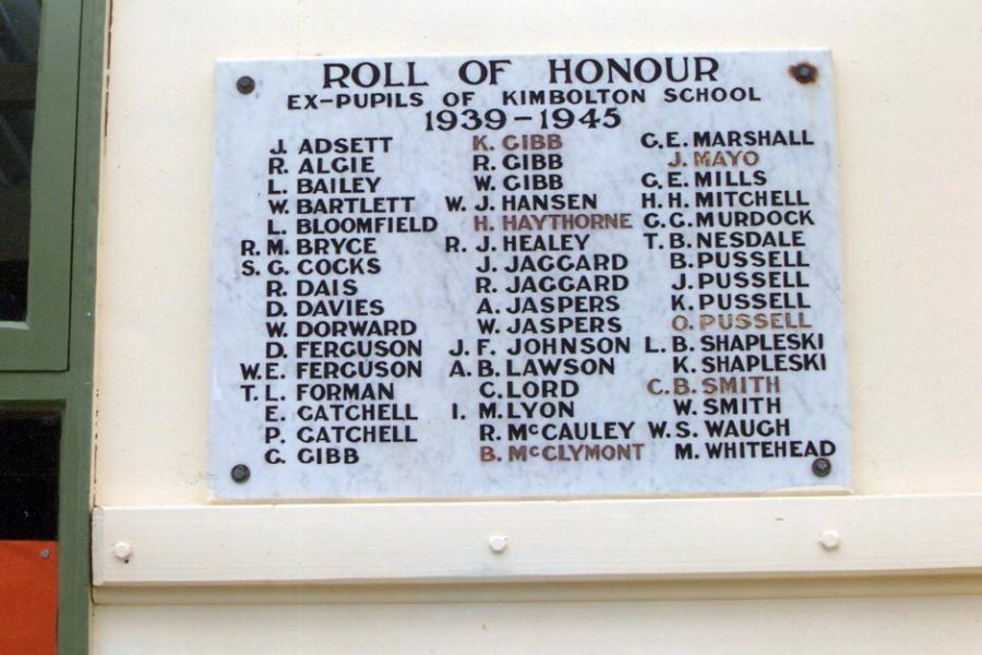 Kimbolton School Memorial