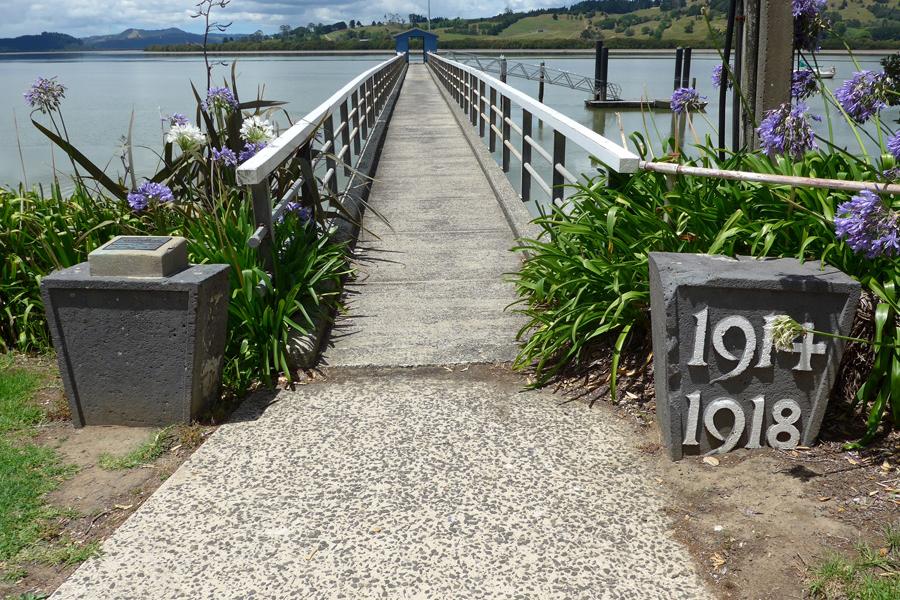 Detail from the Kohukohu war memorial