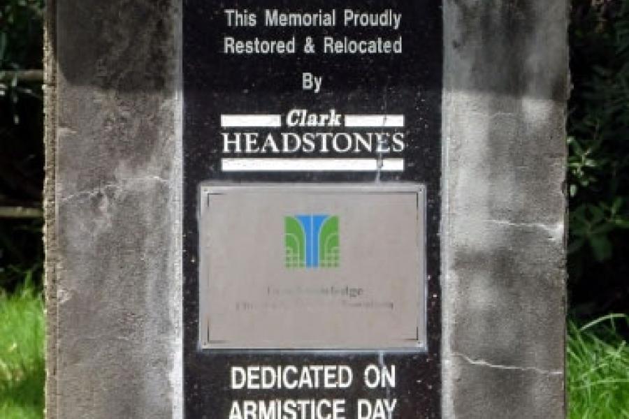 Detail from the Kohukohu war memorial