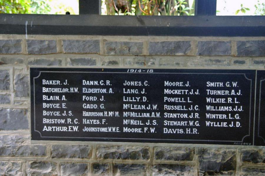 Detail from memorial