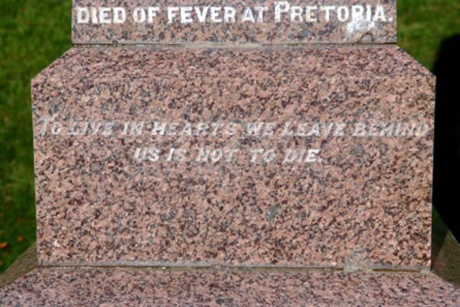 Detail from memorial