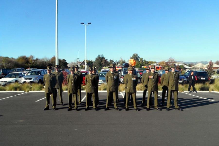 Lincoln University memorial, Anzac Day 2010