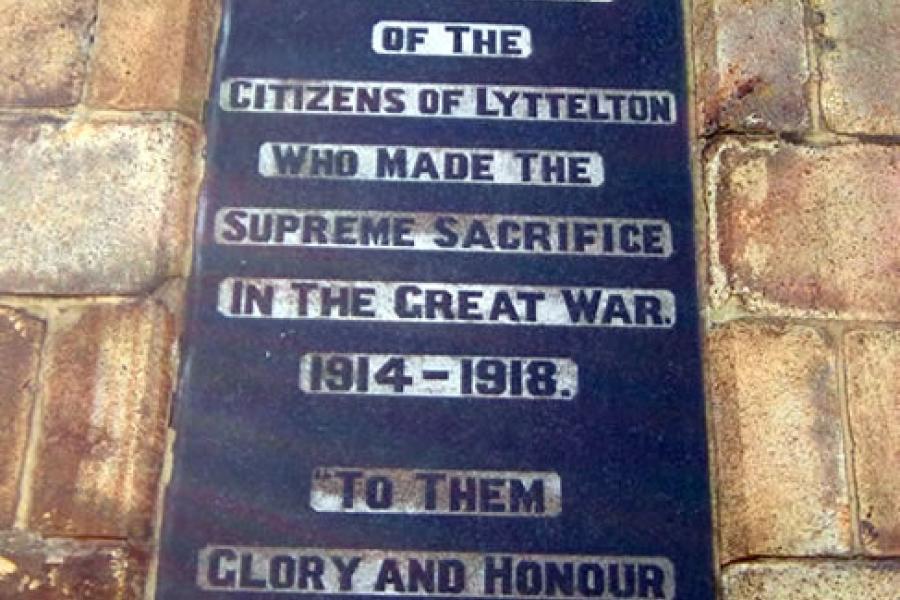 Lyttelton war memorial