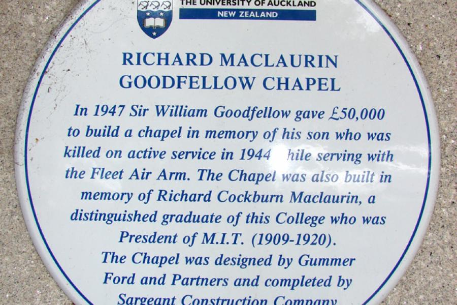 Maclaurin Chapel, Auckland University