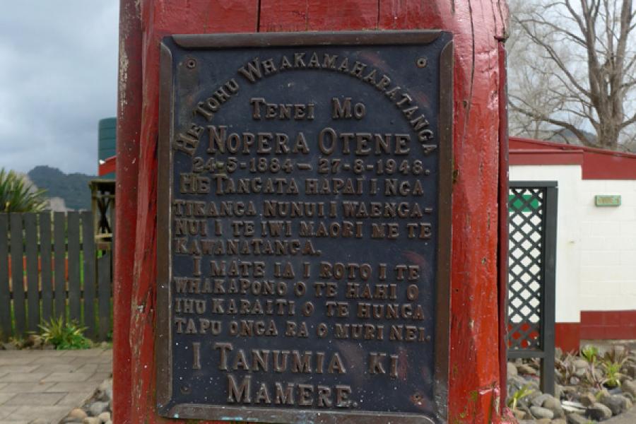 Mangamuka Marae memorials
