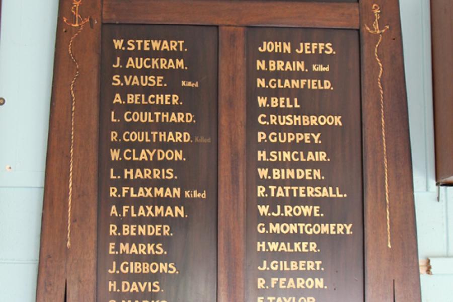 WWI Roll of Honour