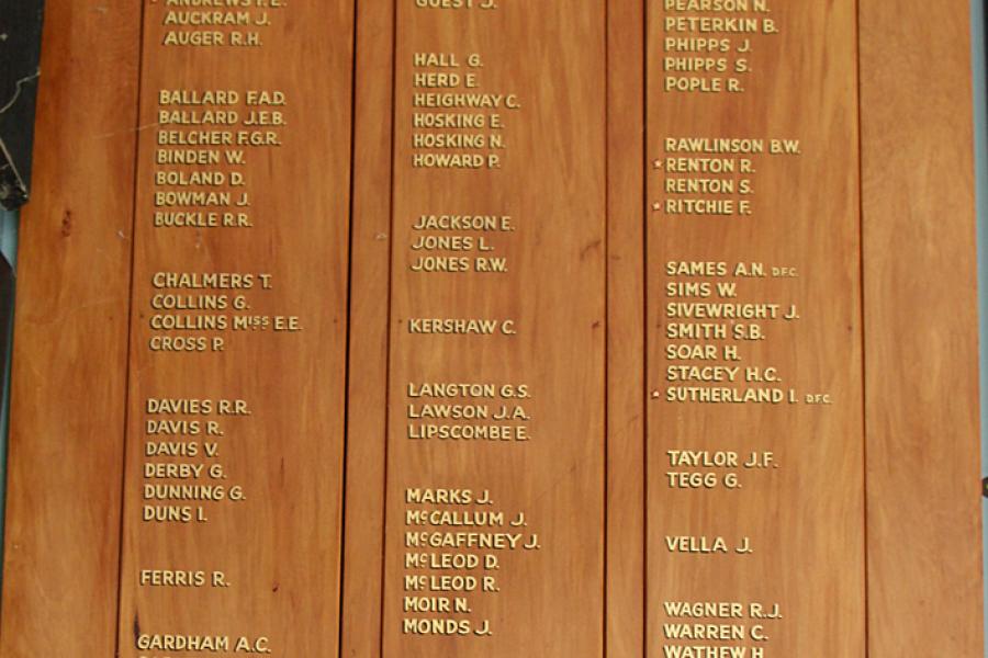 WWII Roll of Honour
