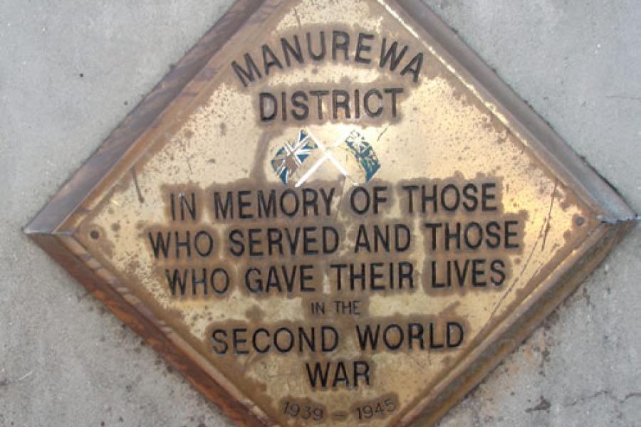 Manurewa first world war memorial