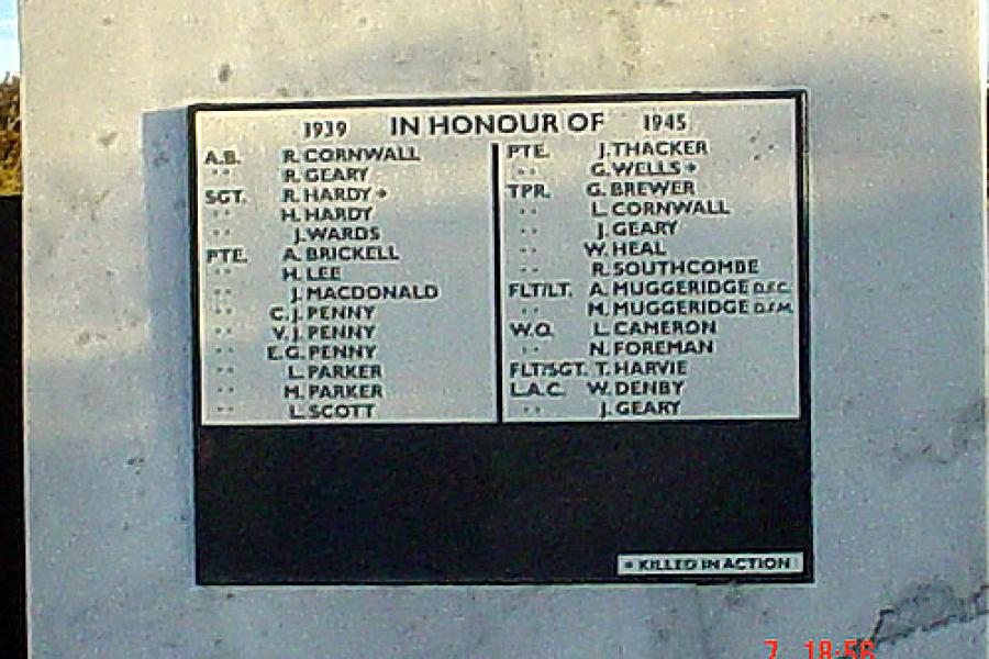 Memorial detail