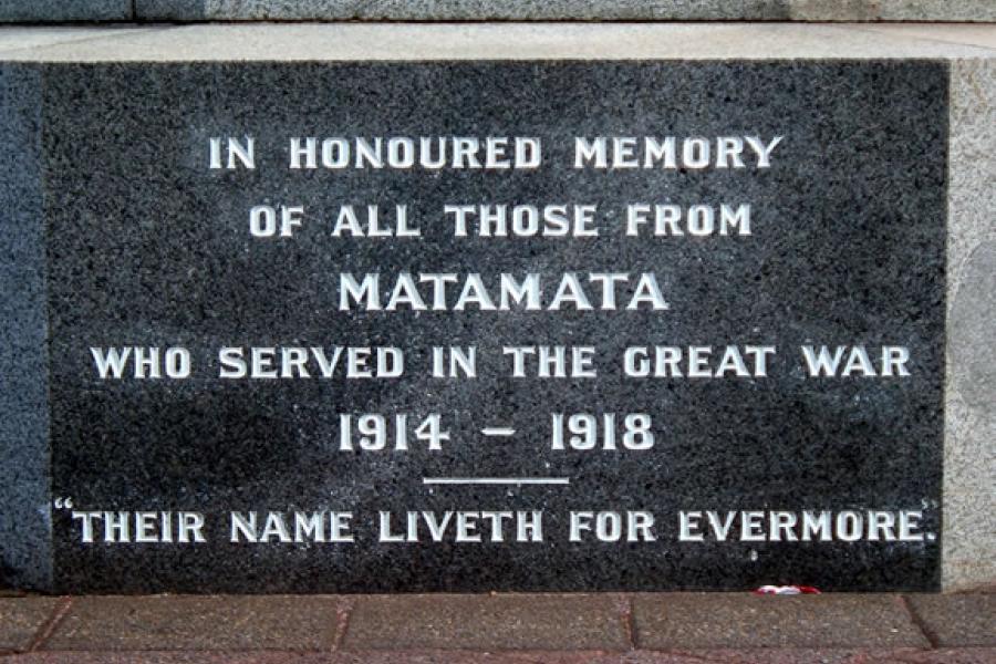 Matamata memorial
