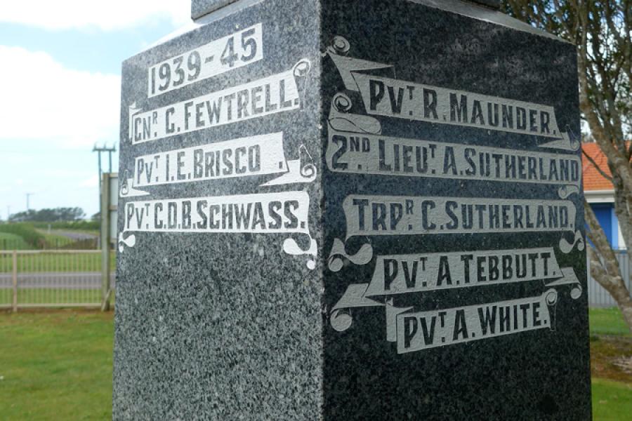 Matapu war memorials
