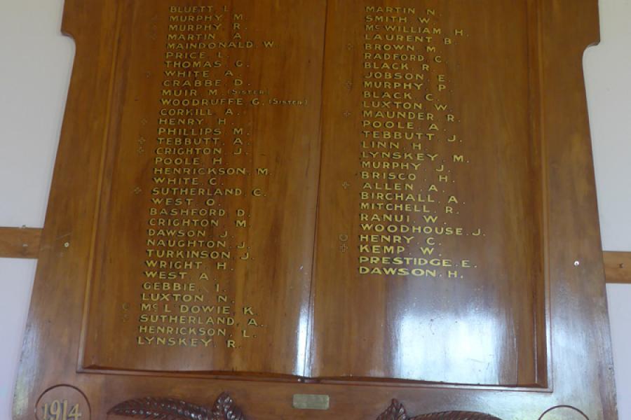 Matapu war memorials