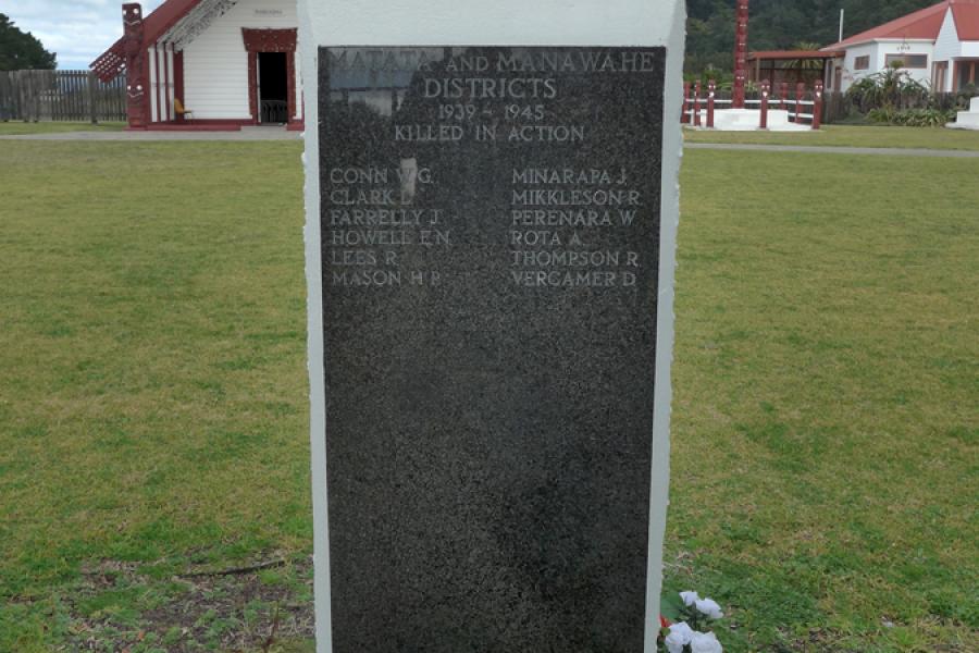 Matata war memorial gates