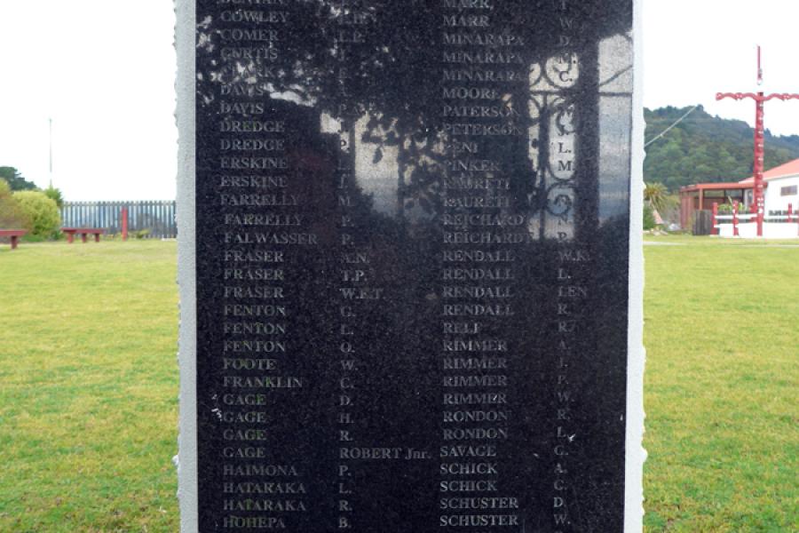 Matata war memorial gates