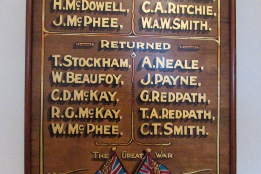 Matawai Memorial Plaque