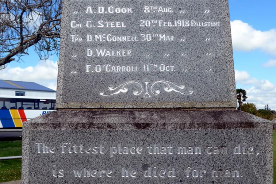 Maungakaramea war memorial