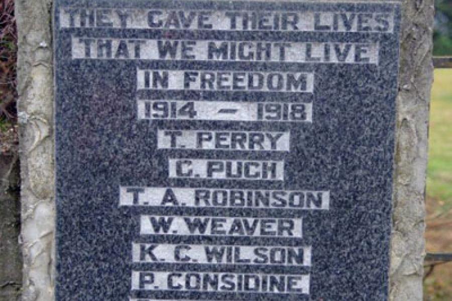 Detail of memorial