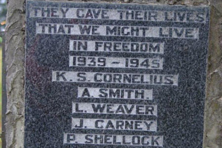 Detail of memorial