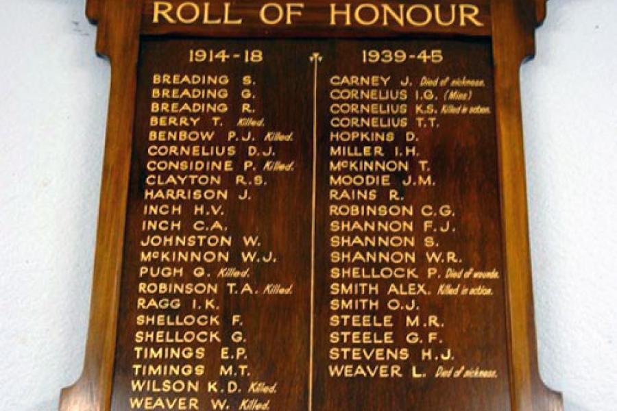 Detail of memorial
