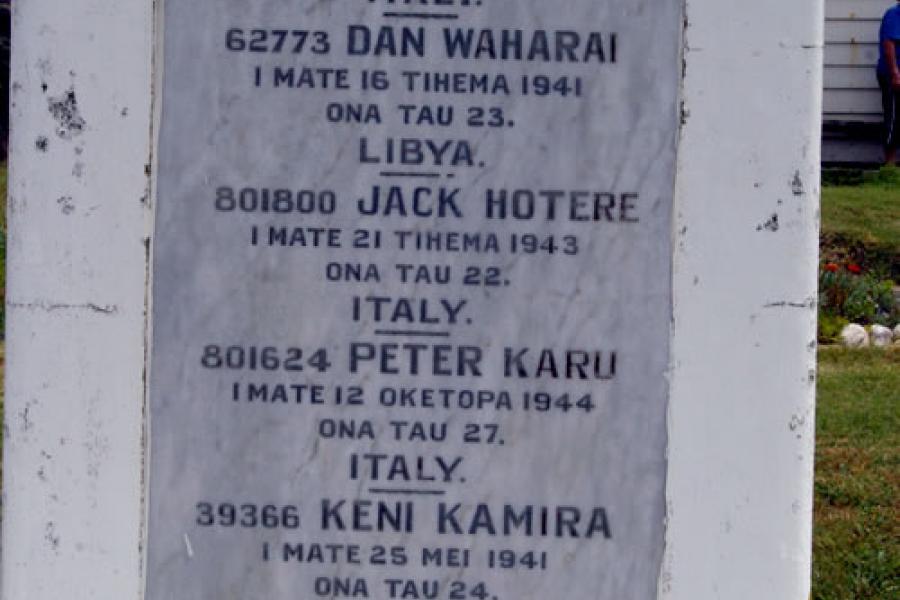 Detail of memorial