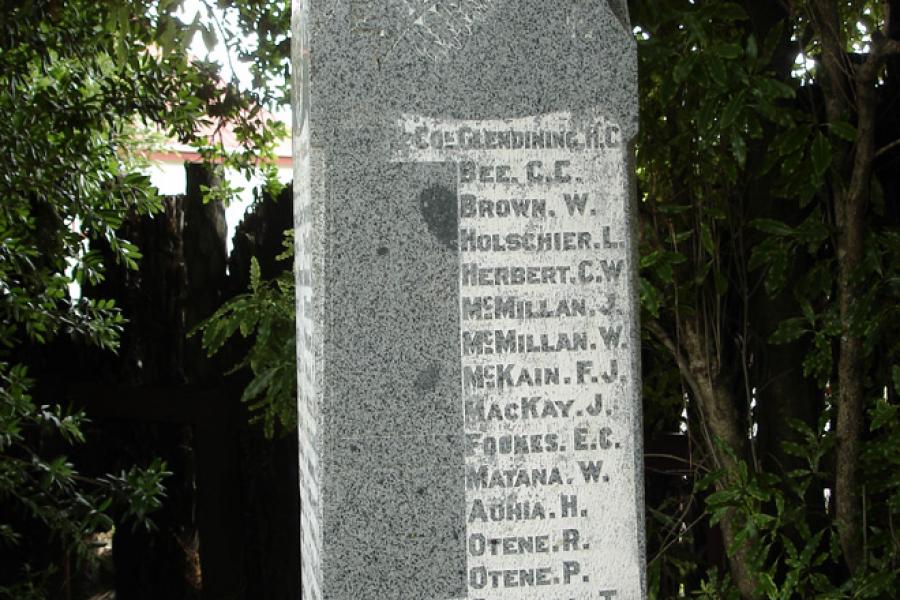 Mōhaka and district war memorial