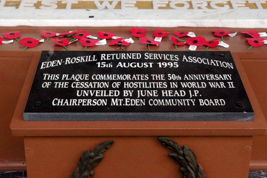 Mt Eden war memorial