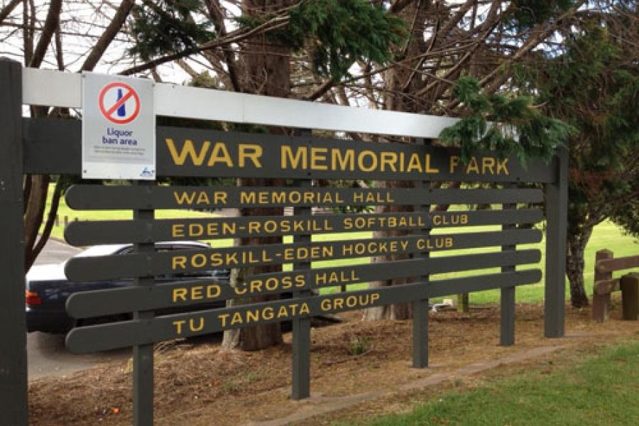 Mt Roskill war memorial park