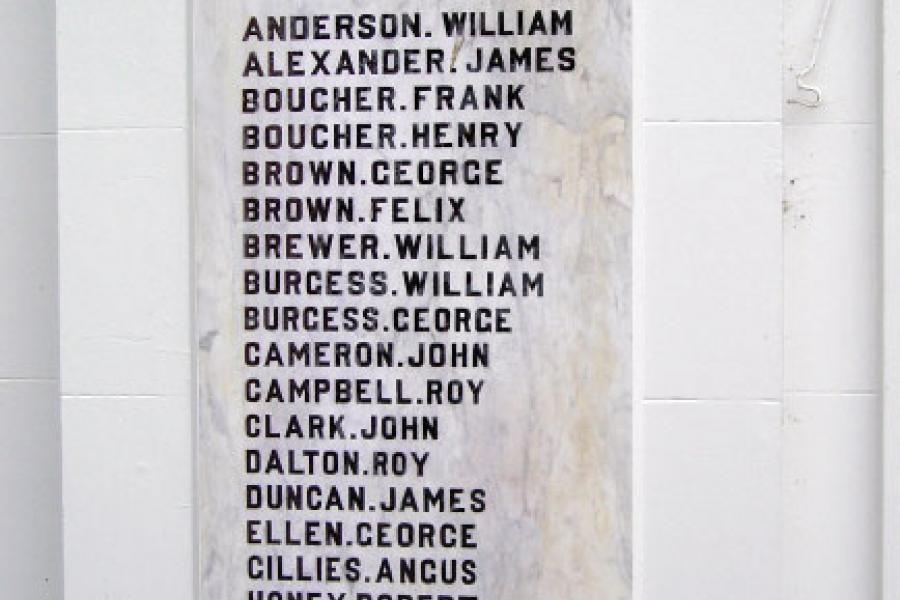 Mt Somers war memorial
