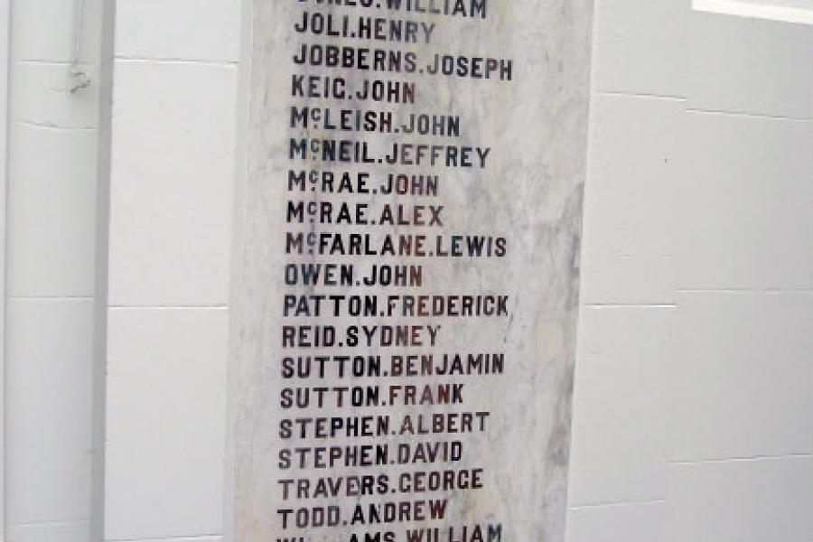 Mt Somers war memorial