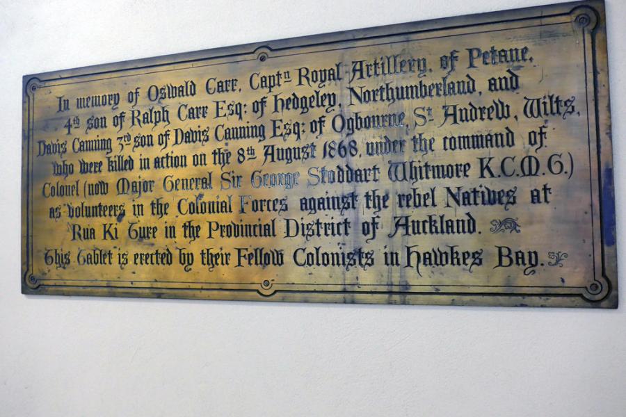 Napier Cathedral war memorials