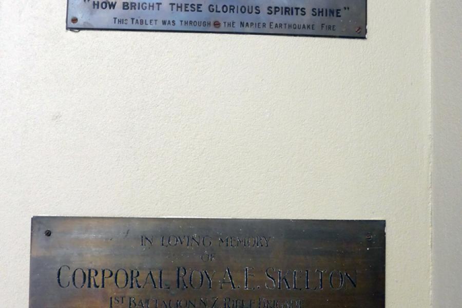 Napier Cathedral war memorials