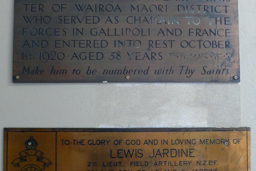 Napier Cathedral war memorials