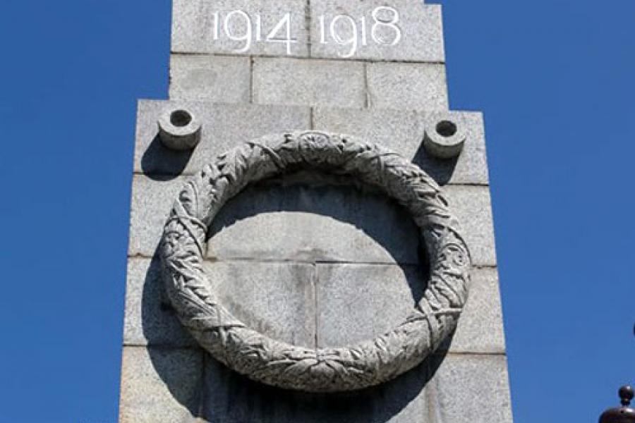 Detail from Napier cenotaph