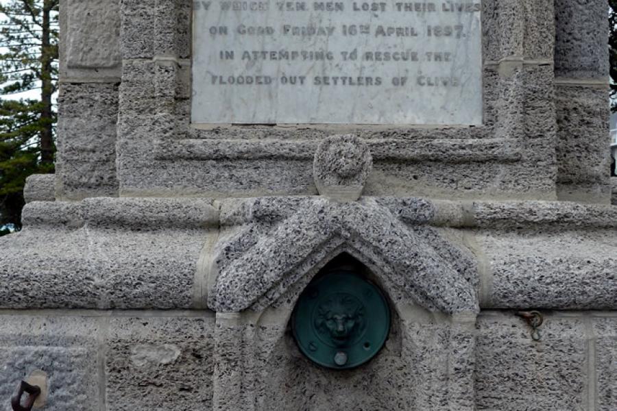 Clive flood memorial