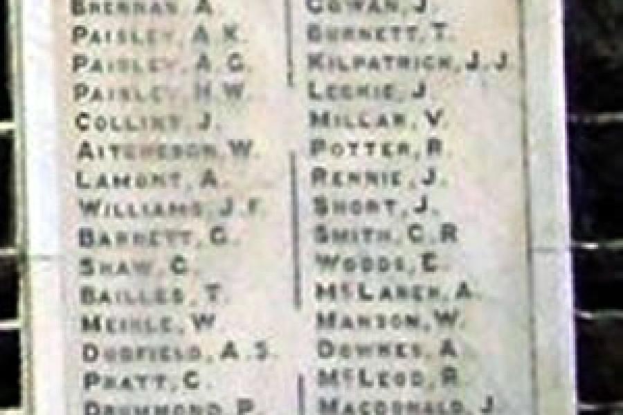 Detail from memorial