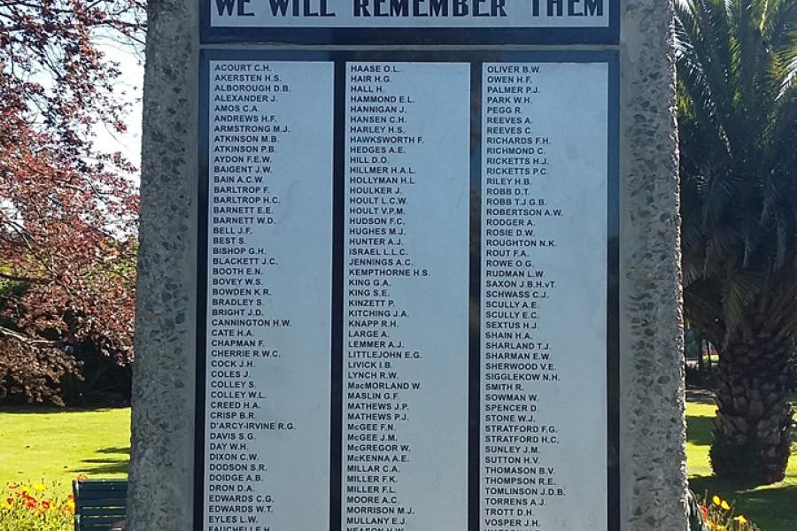 Nelson ANZAC memorial park