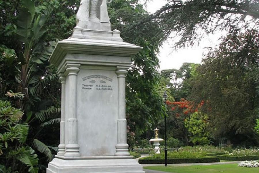 South African War memorial in Nelson's Queens Gardens.