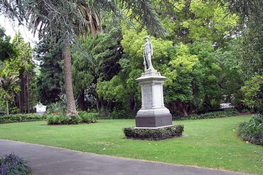 South African War memorial in Nelson's Queens Gardens.