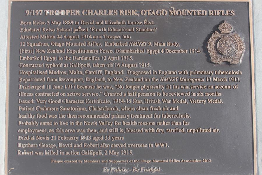 Memorial Plaque