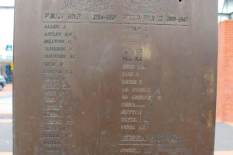 Detail of memorial